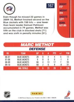 2010-11 Score - Glossy #167 Marc Methot  Back