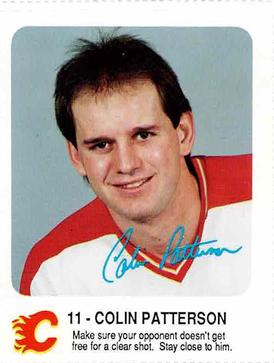 1987-88 Red Rooster Calgary Flames #NNO Colin Patterson Front