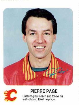 1987-88 Red Rooster Calgary Flames #NNO Pierre Page Front