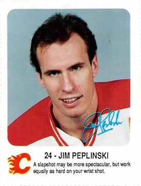 1987-88 Red Rooster Calgary Flames #NNO Jim Peplinski Front