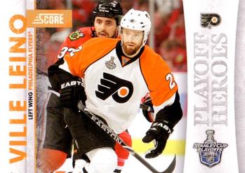 2010-11 Score - Playoff Heroes #18 Ville Leino Front