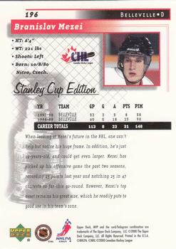 1999-00 Upper Deck MVP Stanley Cup Edition #196 Branislav Mezei Back