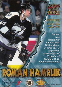 1997-98 Pacific Paramount - Silver #173 Roman Hamrlik Back