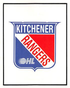1988-89 Kitchener Rangers (OHL) Police #5 Kitchener Rangers Logo Front