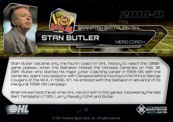 2010-11 Extreme Brampton Battalion (OHL) #23 Stan Butler Back