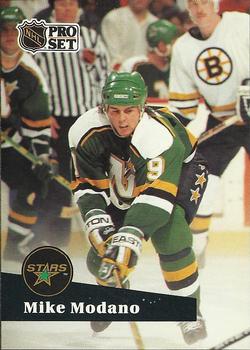 1991-92 Pro Set French #105 Mike Modano Front
