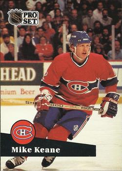 1991-92 Pro Set French #121 Mike Keane Front