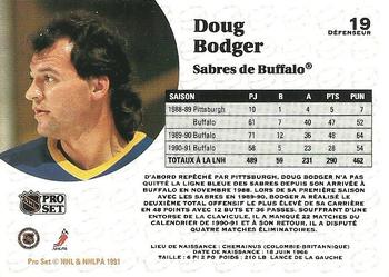 1991-92 Pro Set French #19 Doug Bodger Back
