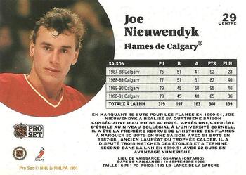 1991-92 Pro Set French #29 Joe Nieuwendyk Back