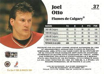 1991-92 Pro Set French #37 Joel Otto Back