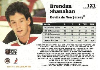 1991-92 Pro Set French #131 Brendan Shanahan Back
