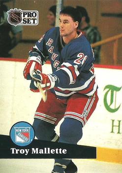 1991-92 Pro Set French #157 Troy Mallette Front