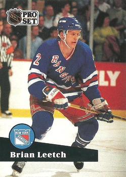 1991-92 Pro Set French #159 Brian Leetch Front