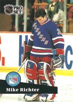 1991-92 Pro Set French #161 Mike Richter Front