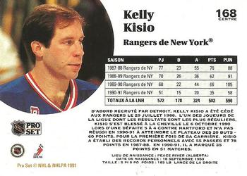 1991-92 Pro Set French #168 Kelly Kisio Back