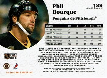 1991-92 Pro Set French #189 Phil Bourque Back