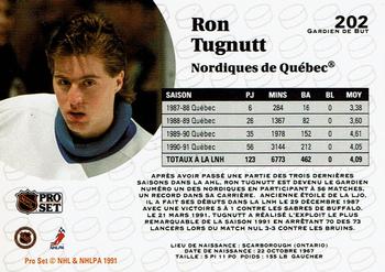 1991-92 Pro Set French #202 Ron Tugnutt Back