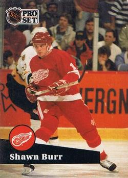 1991-92 Pro Set French #58 Shawn Burr Front