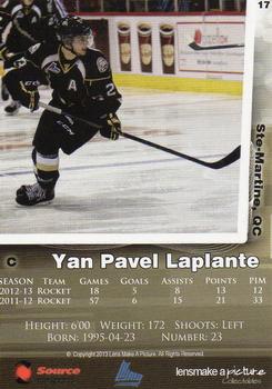 2013-14 Charlottetown Islanders (QMJHL) #17 Yan-Pavel Leplante Back