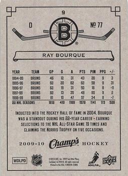 2009-10 Upper Deck Champ's - Green #9 Ray Bourque Back