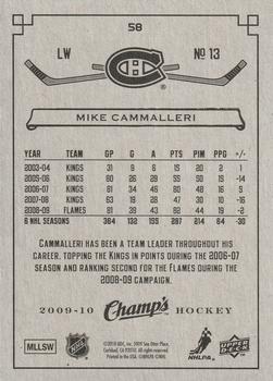 2009-10 Upper Deck Champ's - Green #58 Mike Cammalleri Back