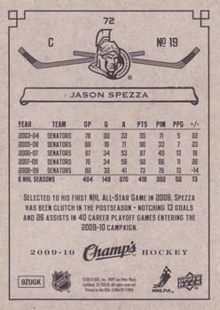 2009-10 Upper Deck Champ's - Green #72 Jason Spezza Back
