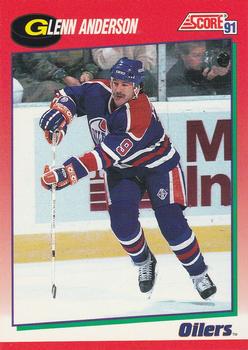 1991-92 Score Canadian English #47 Glenn Anderson Front