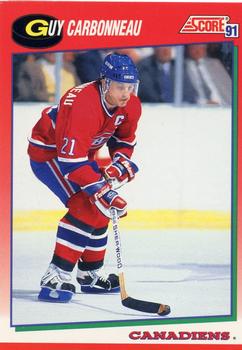 1991-92 Score Canadian English #19 Guy Carbonneau Front