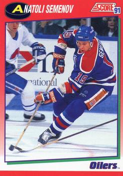 1991-92 Score Canadian English #258 Anatoli Semenov Front