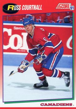 1991-92 Score Canadian English #42 Russ Courtnall Front