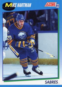 1991-92 Score Canadian English #454 Mike Hartman Front