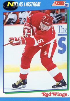1991-92 Score Canadian English #621 Nicklas Lidstrom Front