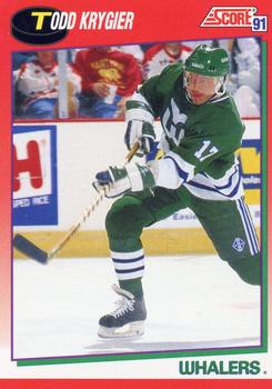 1991-92 Score Canadian English #97 Todd Krygier Front