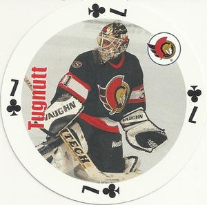 1998-99 Bicycle NHL Hockey Aces Goalies #7♣ Ron Tugnutt Front