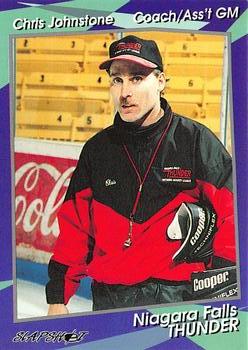 1993-94 Slapshot Niagara Falls Thunder (OHL) #27 Chris Johnstone Front