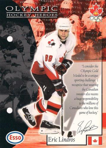 1997 Esso Olympic Hockey Heroes #6 Eric Lindros Front