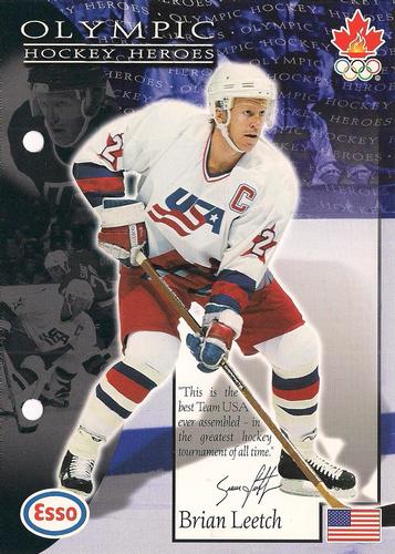 1997 Esso Olympic Hockey Heroes #29 Brian Leetch Front