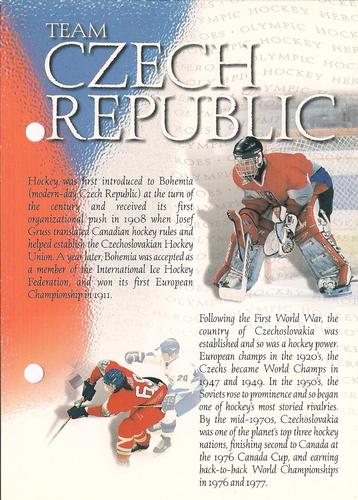 1997 Esso Olympic Hockey Heroes #51 Team Czech Republic Front