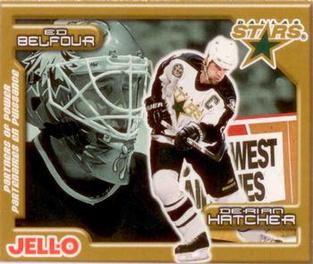 1999-00 Kraft / Post Collection - Jell-O Jelly Powder Partners of Power #NNO Ed Belfour / Derian Hatcher Front