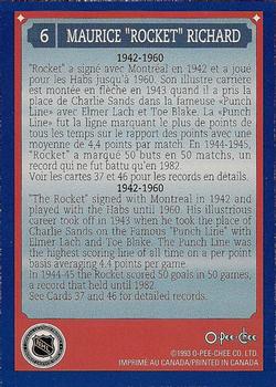 1992-93 O-Pee-Chee Montreal Canadiens Hockey Fest #6 Maurice 