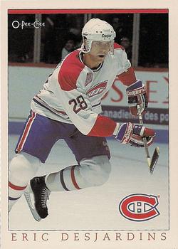 1992-93 O-Pee-Chee Montreal Canadiens Hockey Fest #20 Eric Desjardins Front