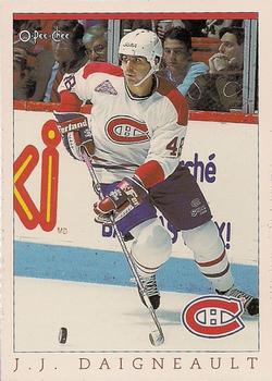 1992-93 O-Pee-Chee Montreal Canadiens Hockey Fest #25 J.J. Daigneault Front