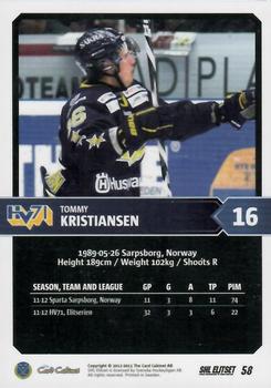 2012-13 SHL Elitset #58 Tommy Kristiansen Back