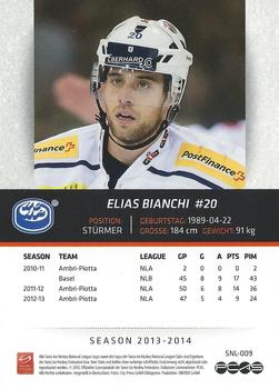 2013-14 PCAS Swiss National League #SNL-009 Elias Bianchi Back