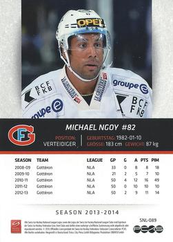 2013-14 PCAS Swiss National League #SNL-089 Michael Ngoy Back