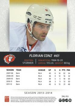 2013-14 PCAS Swiss National League #SNL-153 Florian Conz Back