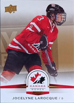 2014 Upper Deck Team Canada Juniors - Gold Sepia #78 Jocelyne Larocque Front