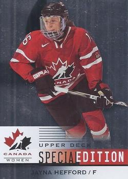 2014 Upper Deck Team Canada Juniors - Special Edition #SE-54 Jayna Hefford Front