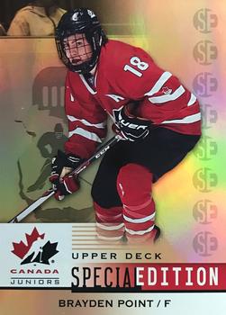 2014 Upper Deck Team Canada Juniors - Special Edition Gold #SE-7 Brayden Point Front