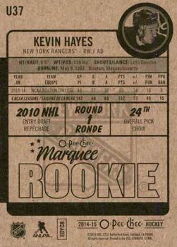 2014-15 Upper Deck - 2014-15 O-Pee-Chee Update Red #U37 Kevin Hayes Back